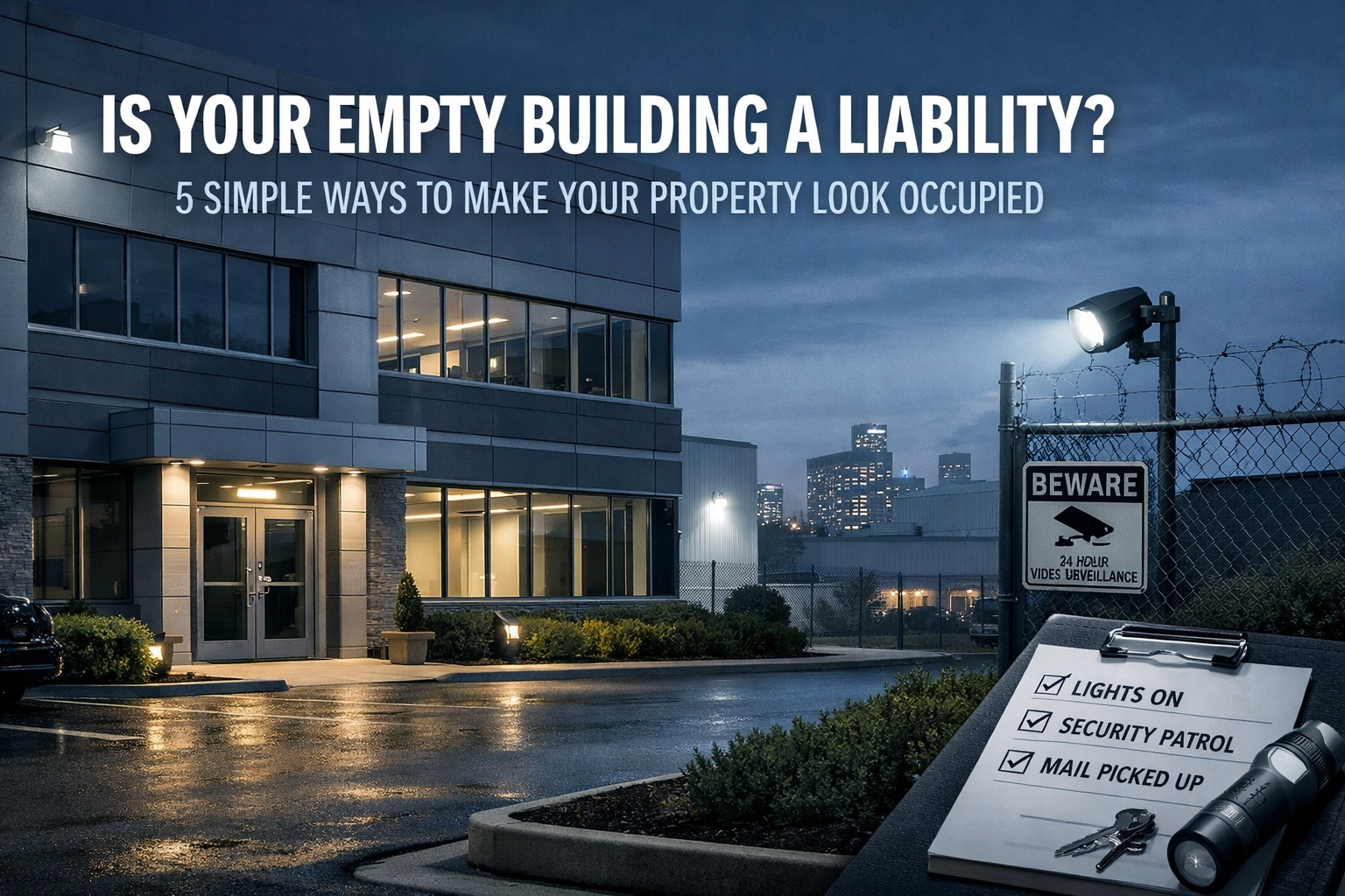 Is Your Empty Building a Liability? 5 Simple Ways to Make Your Property Look Occupied